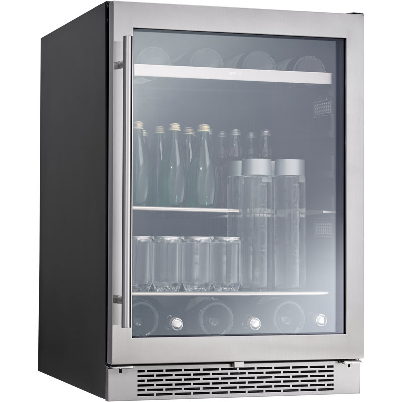 Zephyr 112 Cans (12 oz.) Convertible Beverage Refrigerator with Wine